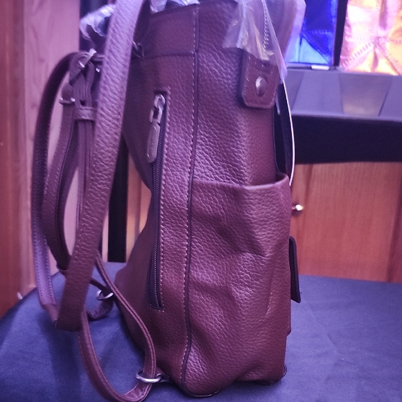 Wrangler Dark Brown Leather Tote - Picture 4 of 5